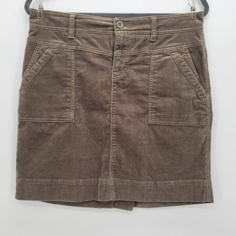 The North Face Taupe Corduroy Short Skirt Womens 8